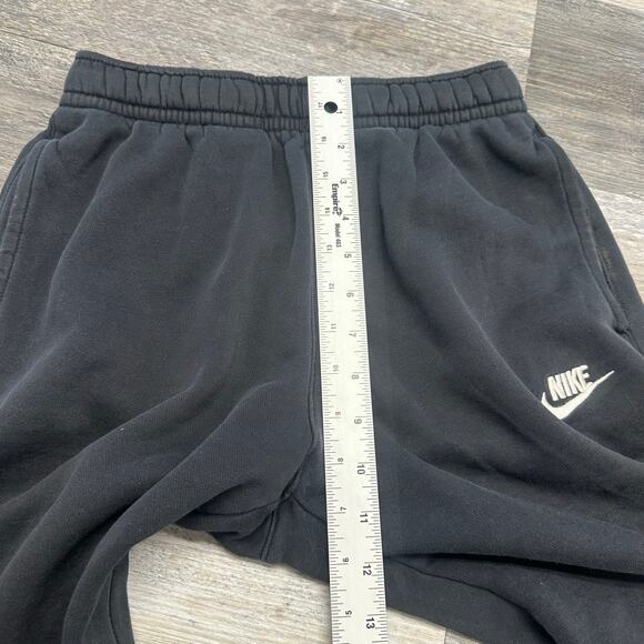Nike‎ Sportswear Black Womens XS Mini Swoosh Club Fleece Athletic Jogger Pants - Picture 11 of 13